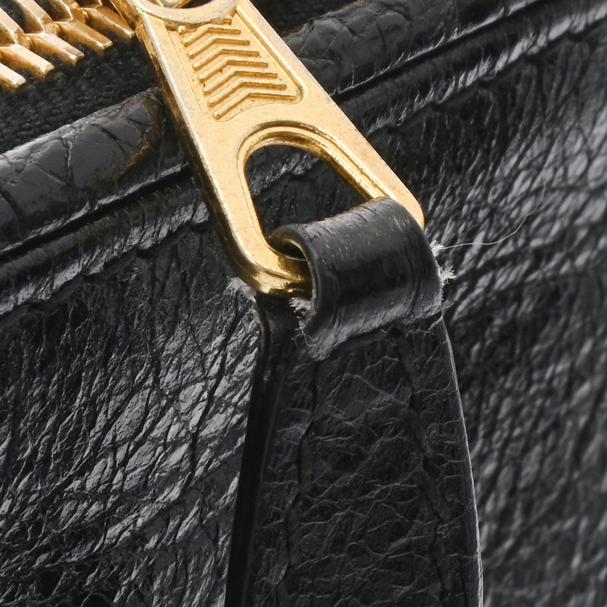 バレンシアガクラッチバッグ ブラック ゴールド金具 メンズ カーフ