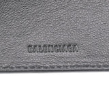 BALENCIAGA バレンシアガ コンパクトウォレット キャッシュ 黒 ユニセックス カーフ 三つ折り財布 未使用 銀蔵