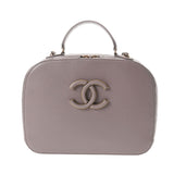 CHANEL シャネル 2WAY ハンドバッグ グレー ゴールド金具 A93464 レディース カーフ ショルダーバッグ Aランク 中古 銀蔵