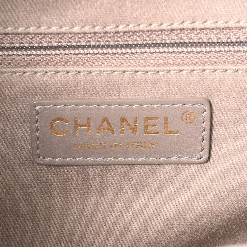 CHANEL シャネル 2WAY ハンドバッグ グレー ゴールド金具 A93464 レディース カーフ ショルダーバッグ Aランク 中古 銀蔵