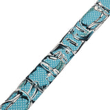 LOUIS VUITTON ルイヴィトン バンドー ブルー M75696 レディース シルク100％ スカーフ Aランク 中古 銀蔵