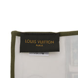 LOUIS VUITTON ルイヴィトン バンドー ブルー M75696 レディース シルク100％ スカーフ Aランク 中古 銀蔵