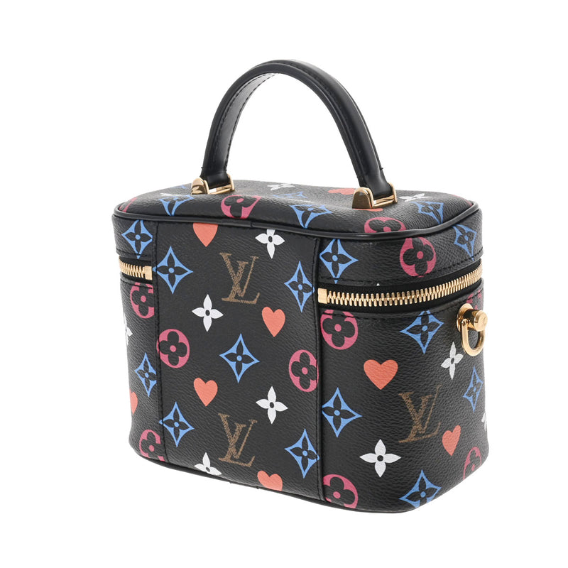 LOUIS VUITTON ルイヴィトン モノグラム ゲームオン ヴァニティ PM 2WAY ノワール M57482 レディース モノグラムキャンバス ハンドバッグ Aランク 中古 銀蔵