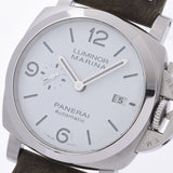 OFFICINE PANERAI オフィチーネパネライ ルミノール マリーナ PAM01314 メンズ SS/革 腕時計 自動巻き ホワイト文字盤 Aランク 中古 銀蔵