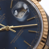 ROLEX ロレックス デイトジャスト 16233 メンズ YG/SS 腕時計 自動巻き 青文字盤 Aランク 中古 銀蔵