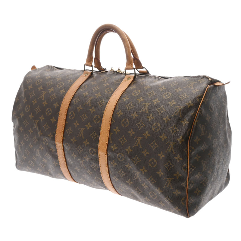 LOUIS VUITTON ルイヴィトン モノグラム キーポル55 ブラウン M41424 ユニセックス モノグラムキャンバス ボストンバッグ Bランク 中古 銀蔵