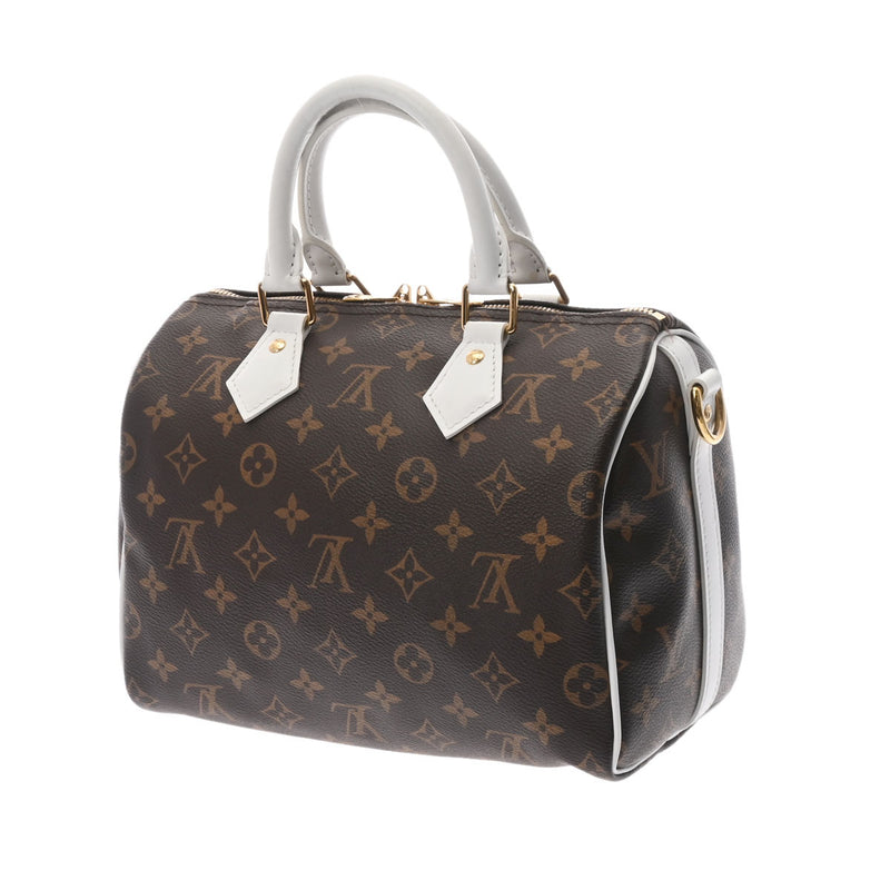 LOUIS VUITTON ルイヴィトン モノグラム スピーディバンドリエール25 ブラウン/白 M20754 ユニセックス モノグラムキャンバス ハンドバッグ Aランク 中古 銀蔵