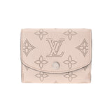 LOUIS VUITTON ルイヴィトン モノグラム マヒナ ポルトフォイユ イリス XS メタリックライトピンク M80902 レディース マヒナレザー 三つ折り財布 Aランク 中古 銀蔵