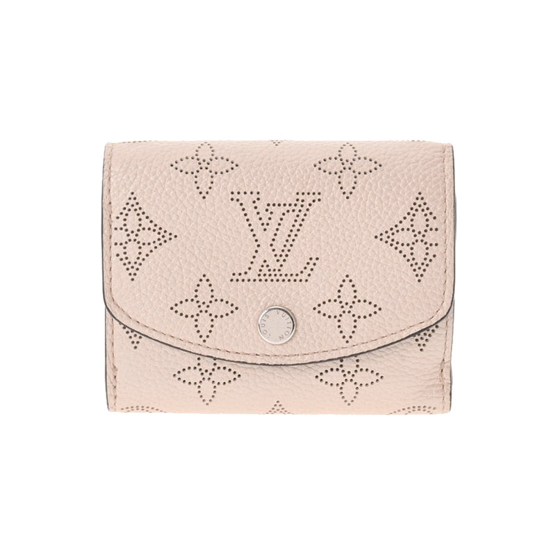 LOUIS VUITTON ルイヴィトン モノグラム マヒナ ポルトフォイユ イリス XS メタリックライトピンク M80902 レディース マヒナレザー 三つ折り財布 Aランク 中古 銀蔵