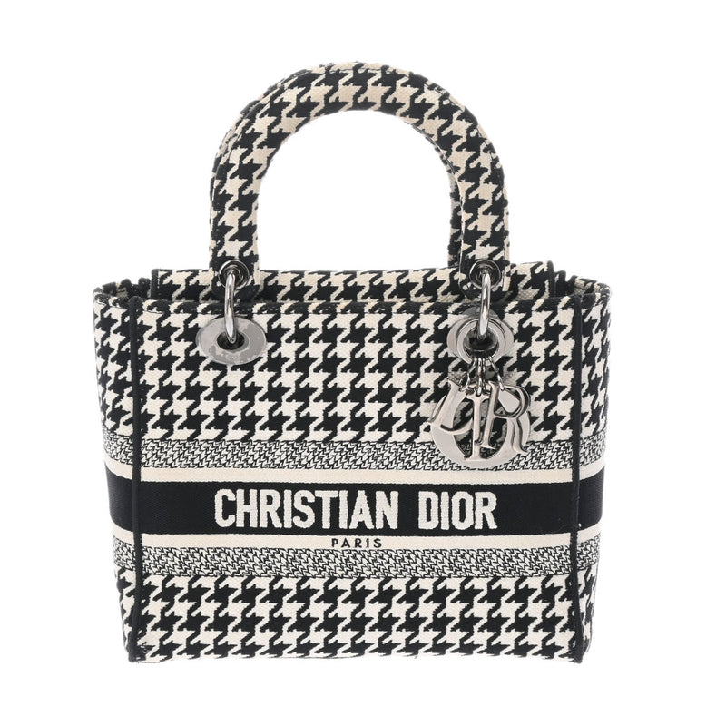 クリスチャン・ディオール Christian Dior レディディーライト ミディアム M0565OZAE ブラック ハンドトゥース エンプロイダリー レディース ハンドバッグ