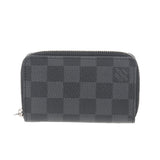 LOUIS VUITTON ルイヴィトン ダミエ グラフィット ジッピーコインパース 黒/グレー N63076 メンズ ダミエグラフィットキャンバス コインケース ABランク 中古 銀蔵