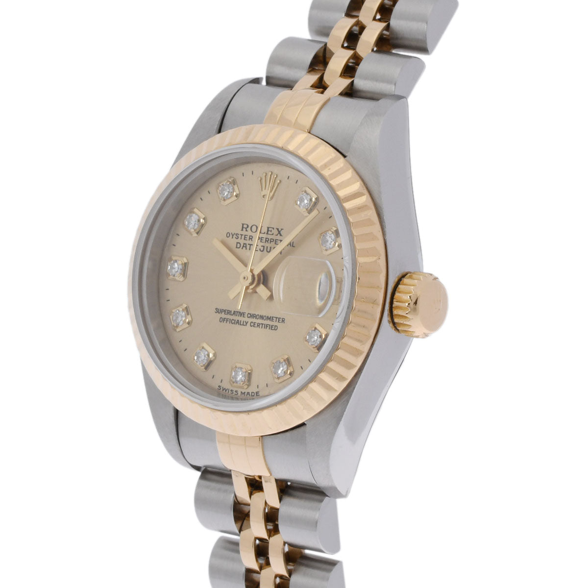 ROLEX ロレックス デイトジャスト 10Pダイヤ 69173G レディース YG/SS 腕時計 自動巻き シャンパン文字盤 Aランク 中古  人気・おすすめ｜多用途・生活用品におすすめ 口コミ人気 即納 日本国内発送・信頼対応