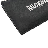 BALENCIAGA バレンシアガ フラグメントケース 黒 シルバー金具 640535 メンズ レザー コインケース ABランク 中古 銀蔵