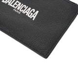 BALENCIAGA バレンシアガ フラグメントケース 黒 シルバー金具 640535 メンズ レザー コインケース ABランク 中古 銀蔵