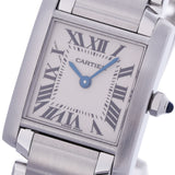 CARTIER カルティエ タンク フランセーズ W51008Q3 レディース SS 腕時計 クオーツ 白文字盤 Aランク 中古 銀蔵