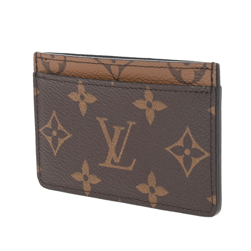 LOUIS VUITTON ルイヴィトン モノグラム リバース ポルトカルトサーンプル ブラウン M69161 レディース モノグラムリバースキャンバス カードケース 新同 中古 銀蔵