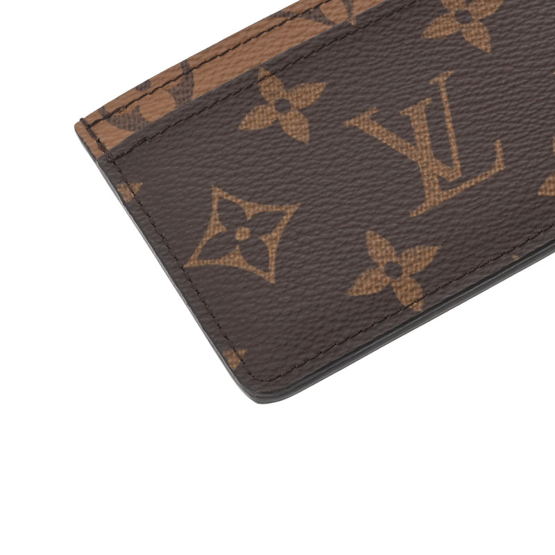 LOUIS VUITTON ルイヴィトン モノグラム リバース ポルトカルトサーンプル ブラウン M69161 レディース モノグラムリバースキャンバス カードケース 新同 中古 銀蔵