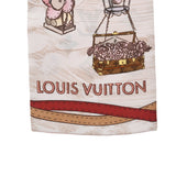 LOUIS VUITTON ルイヴィトン バンドー アップアンドウウェイ ピンク M77680 レディース シルク100％ スカーフ Aランク 中古 銀蔵