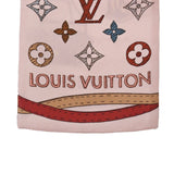 LOUIS VUITTON ルイヴィトン バンドー アップアンドウウェイ ピンク M77680 レディース シルク100％ スカーフ Aランク 中古 銀蔵