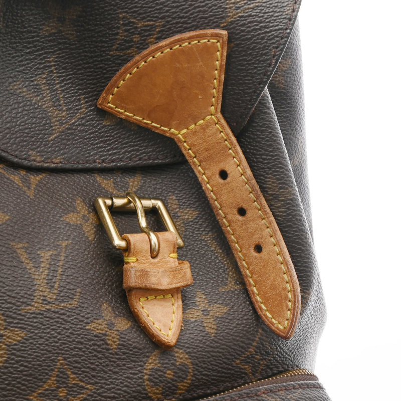 LOUIS VUITTON ルイヴィトン モノグラム モンスリ MM ブラウン M51136 ユニセックス モノグラムキャンバス リュック・デイパック Bランク 中古 銀蔵