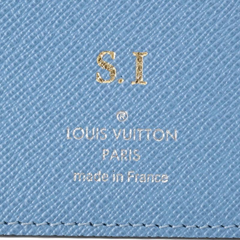 LOUIS VUITTON ルイヴィトン タイガ ポルトフォイユプラザ タイガラマ ブルー M30757 メンズ デニム 二つ折り財布 ABランク 中古 銀蔵