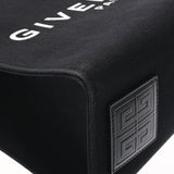 GIVENCHY ジバンシー Gトート ミディアム 黒 レディース リネン キャンバス トートバッグ Aランク 中古 銀蔵