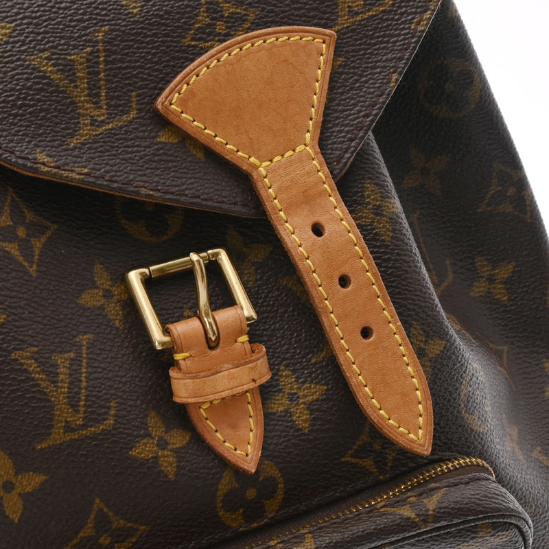 LOUIS VUITTON ルイヴィトン モノグラム モンスリ MM ブラウン M51136 レディース モノグラムキャンバス リュック・デイパック Bランク 中古 銀蔵