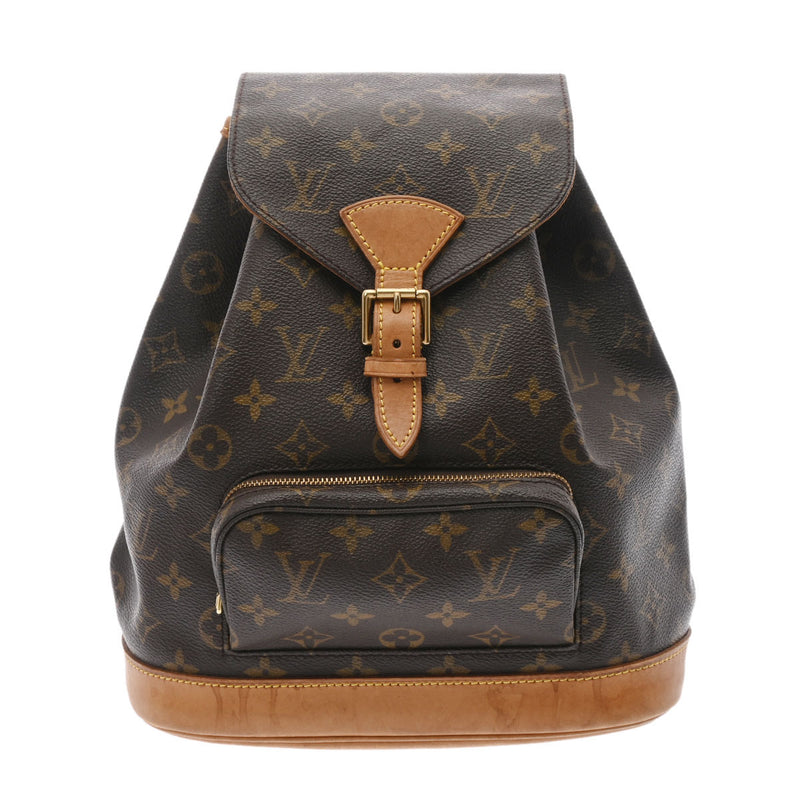 LOUIS VUITTON ルイヴィトン モノグラム モンスリ MM ブラウン M51136 レディース モノグラムキャンバス リュック・デイパック Bランク 中古 銀蔵