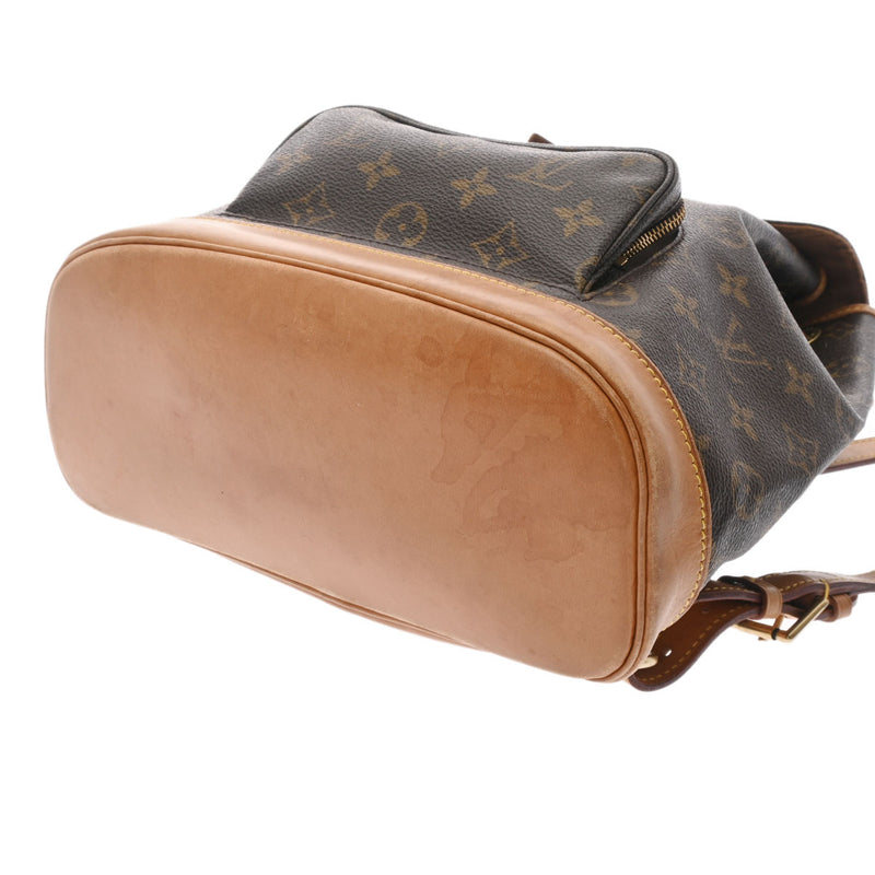 LOUIS VUITTON ルイヴィトン モノグラム モンスリ MM ブラウン M51136 レディース モノグラムキャンバス リュック・デイパック Bランク 中古 銀蔵