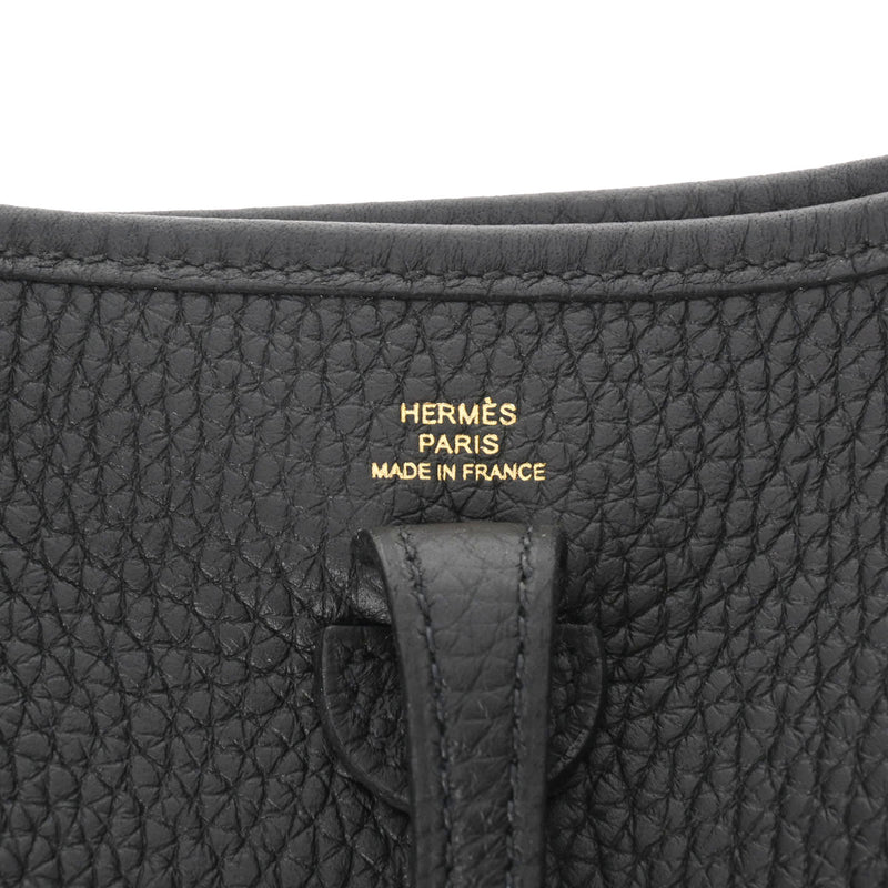 HERMES エルメス エブリン エヴリン TPM 黒 ゴールド金具 U刻印(2022年頃) レディース トリヨンクレマンス ショルダーバッグ 未使用 銀蔵