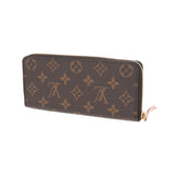 LOUIS VUITTON ルイヴィトン モノグラム ポルトフォイユ クレマンス ローズバレリーヌ M61298 レディース モノグラムキャンバス 長財布 新同 中古 銀蔵