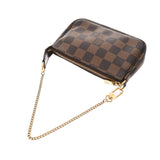 LOUIS VUITTON ルイヴィトン ダミエ ミニポシェット アクセソワール ブラウン N58009 レディース ダミエキャンバス アクセサリーポーチ ABランク 中古 銀蔵