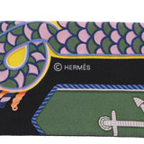 HERMES エルメス ツイリー 式典肩章 キャバン/ヴェール/ジョーヌ 063983S レディース シルク100％ スカーフ 新同 中古 銀蔵