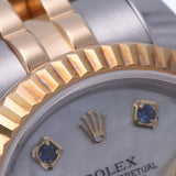 ROLEX ロレックス デイトジャスト 10Pサファイア 179173NGS レディース YG/SS 腕時計 自動巻き シェル文字盤 Aランク 中古 銀蔵