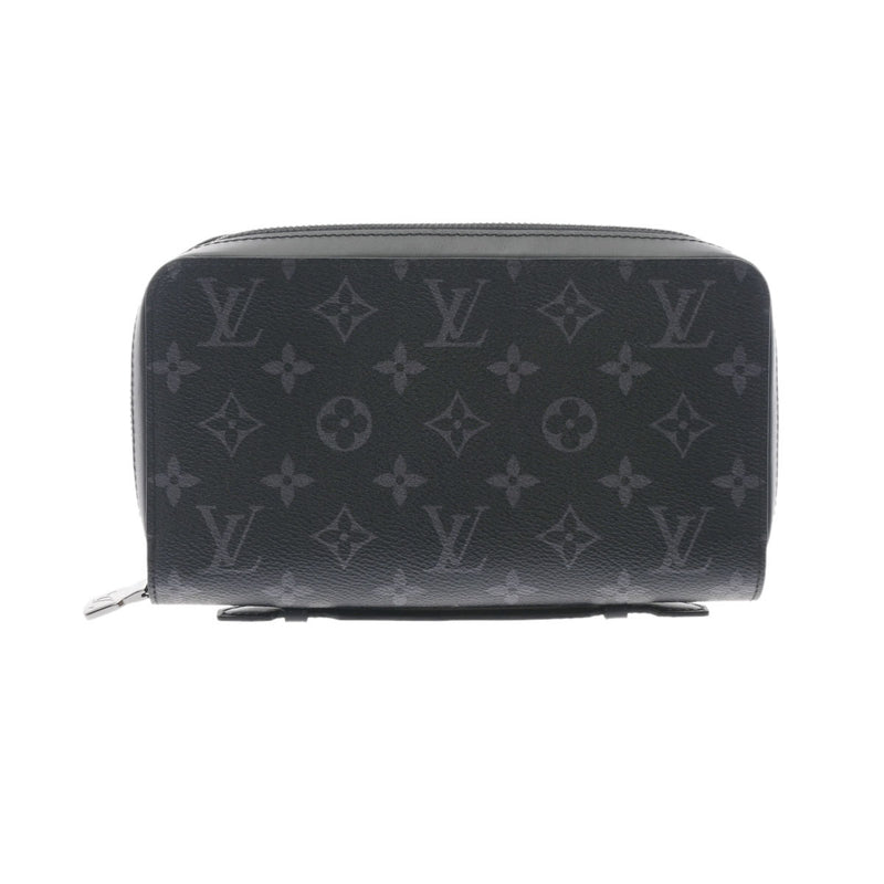 LOUIS VUITTON ルイヴィトン モノグラム エクリプス ジッピー XL 黒/グレー M61698 メンズ モノグラムエクリプスキャンバス 長財布 Aランク 中古 銀蔵