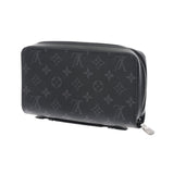 LOUIS VUITTON ルイヴィトン モノグラム エクリプス ジッピー XL 黒/グレー M61698 メンズ モノグラムエクリプスキャンバス 長財布 Aランク 中古 銀蔵