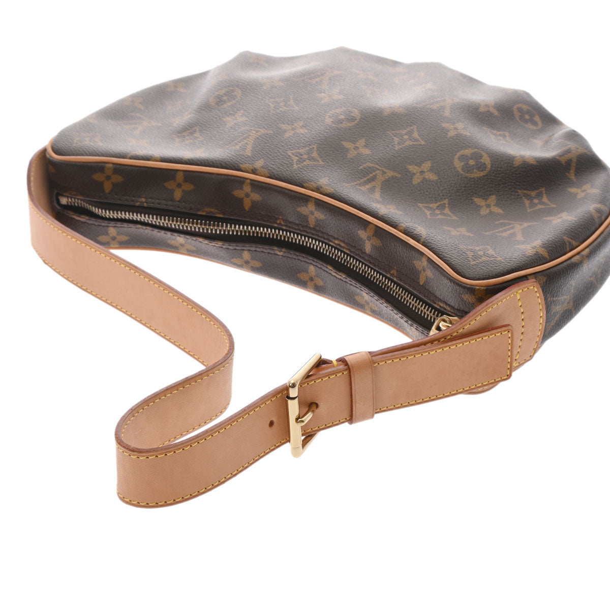 LOUIS VUITTON ルイヴィトン モノグラム クロワッサン MM ブラウン M51512 レディース モノグラムキャンバス  セミショルダーバッグ ABランク 中古 - 人気の定番ラインから