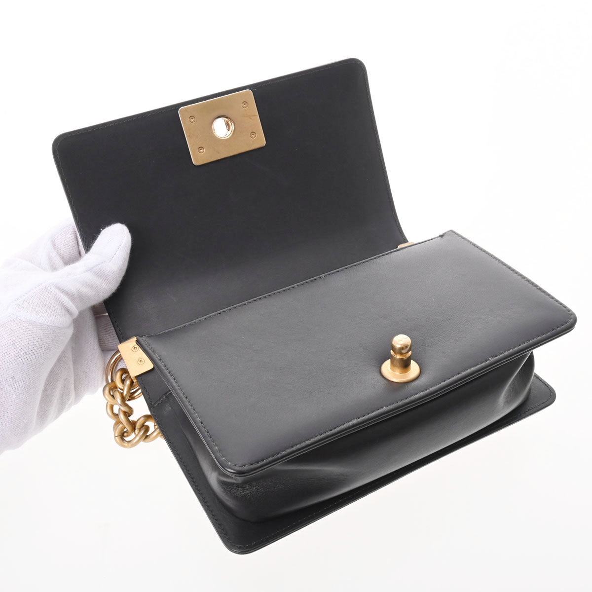 シャネル CHANEL ボーイシャネル20 A67085 23番台 ブラック ゴールド金具 ラム/ツイード レディース ショルダーバッグ シャネル CHANEL ボーイシャネル20 A67085 23番台 ブラック ゴールド