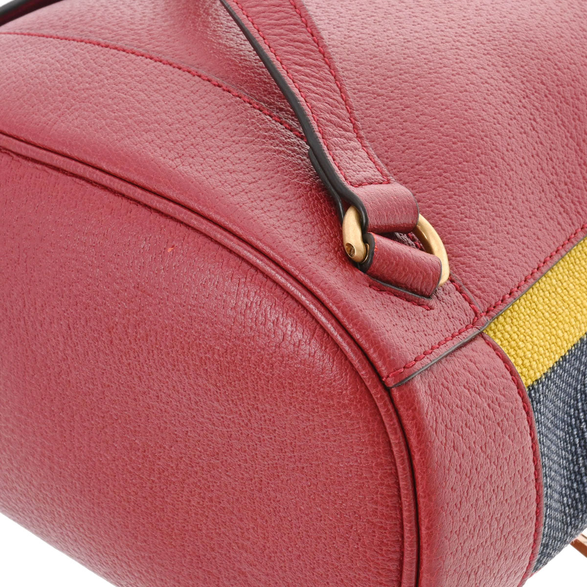 GUCCI イエロー レザー バックパック イエロー（黄色）系 GUCCI(グッチ) バックパック・リュック