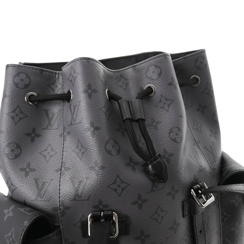 LOUIS VUITTON ルイヴィトン モノグラム エクリプス クリストファーMM 黒/グレー M45419 メンズ モノグラムキャンバス リュック・デイパック Aランク 中古 銀蔵