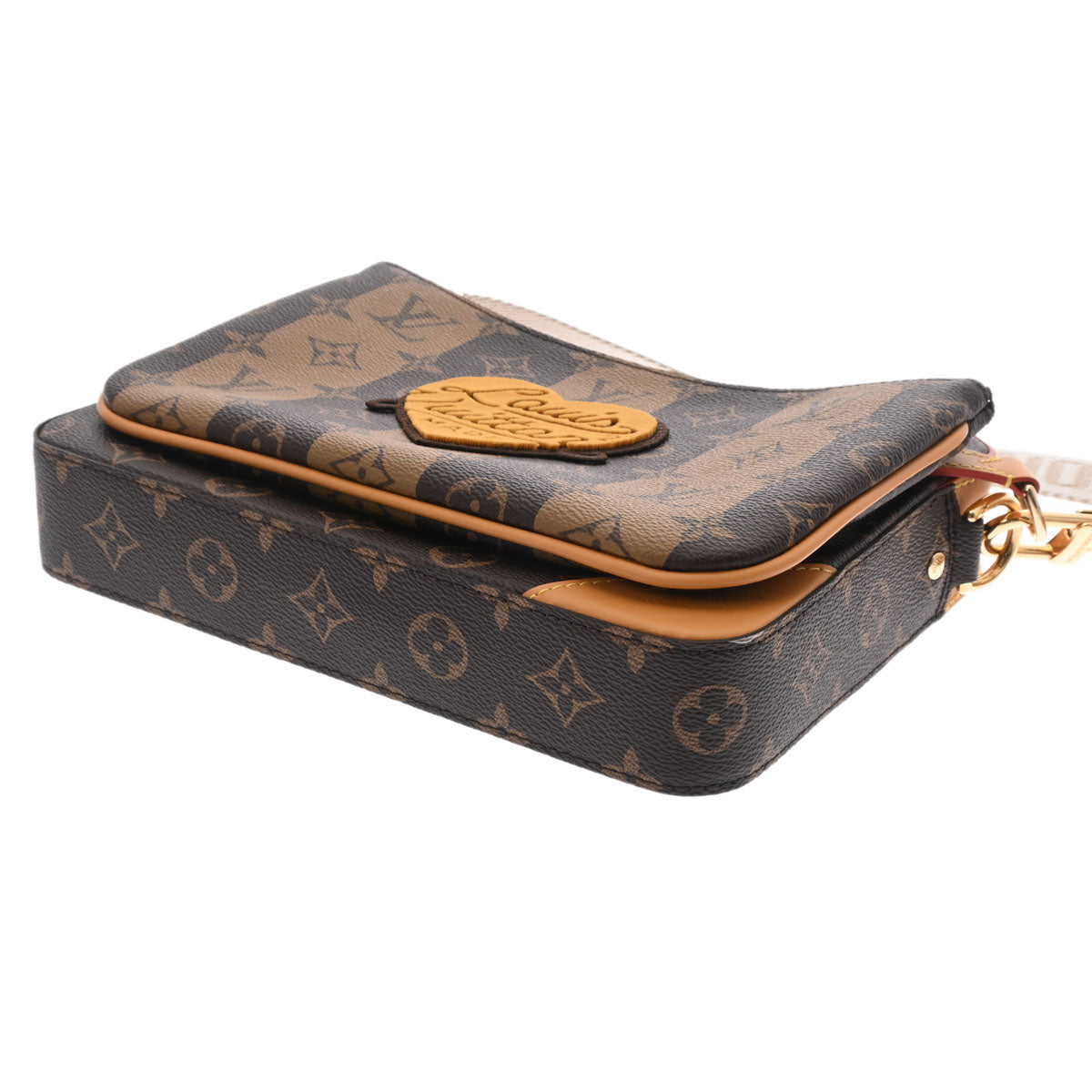 ルイヴィトンストライプ トリオ メッセンジャー NIGOコラボ 14145