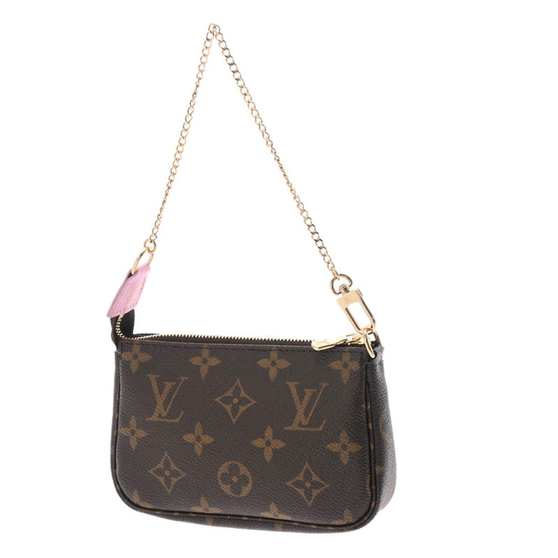 LOUIS VUITTON ルイヴィトン モノグラム ミニポシェット アクセソワール ヴィヴィエンヌ ブラウン M81760 レディース モノグラムキャンバス アクセサリーポーチ Aランク 中古 銀蔵