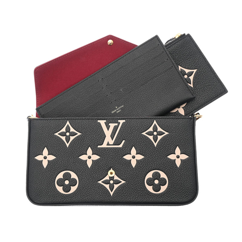 LOUIS VUITTON ルイヴィトン モノグラム アンプラント ポシェットフェリシー ノワール M82479 レディース モノグラムアンプラント ショルダーバッグ Aランク 中古 銀蔵