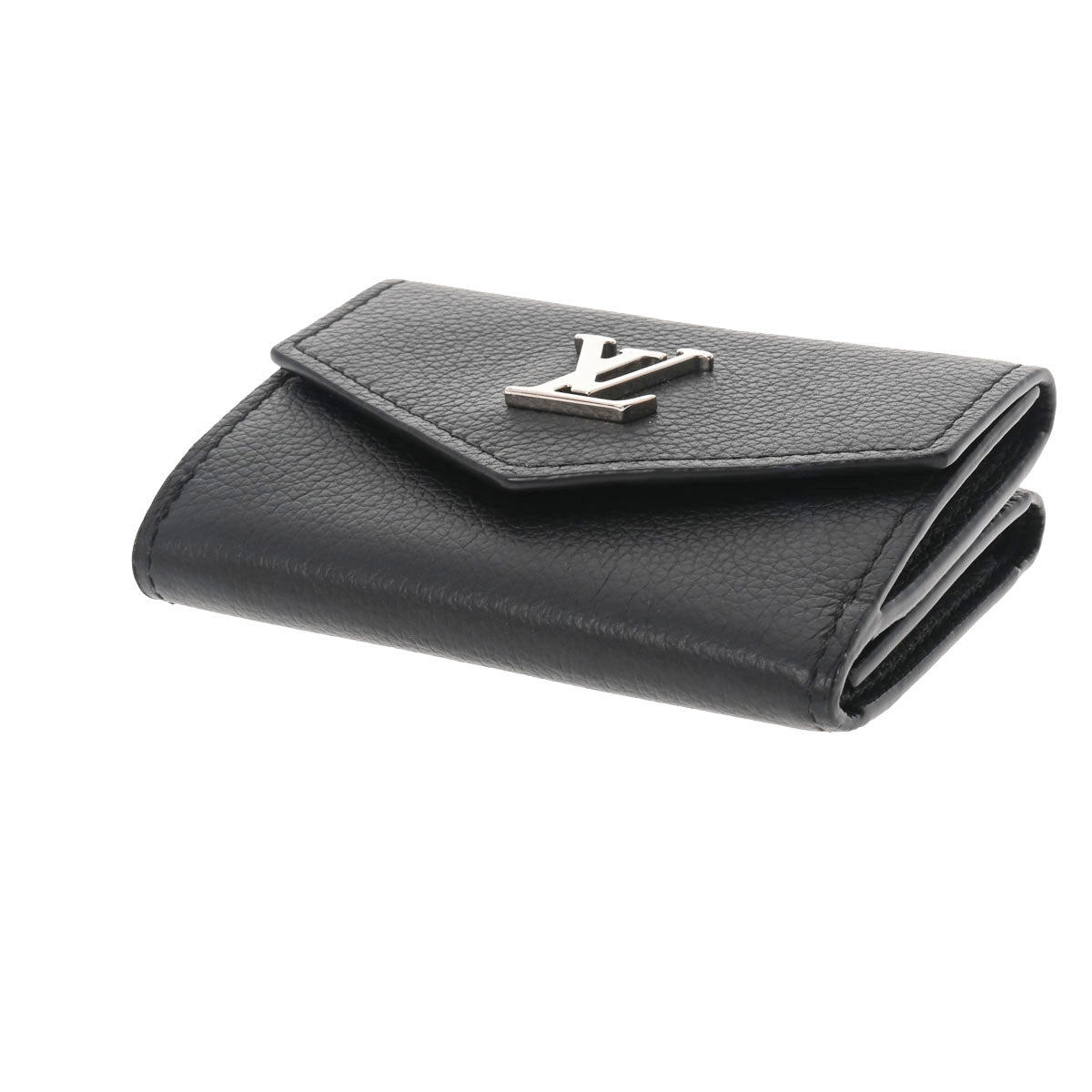 LOUIS VUITTON ルイ・ヴィトン/ポルトフォイユ・ロックミニ/ノワール/M63921/RFI****/ABランク/77【中古】 ルイヴィトンポルトフォイユ ロックミニ ノワール レディース カーフ