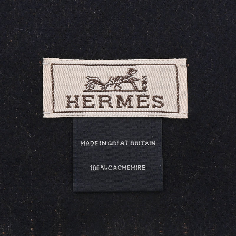 エルメスマフラー リバーシブル 茶/紺 メンズ マフラー HERMES – 銀蔵 