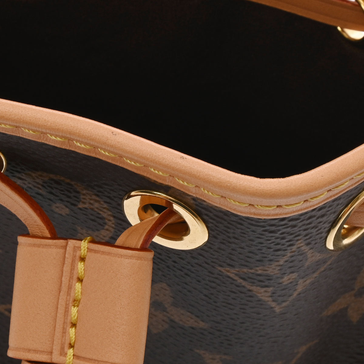 ルイヴィトン LOUIS VUITTON ナノノエ ショルダーバッグ モノグラム キャンバス M81266 ブラウン RFID ハンドバッグ レディース【中古】 ノエ ルイヴィトン LOUIS VUITTON ナノノエ ショルダーバッグ