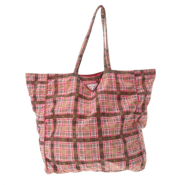 PRADA ピンク花柄エコバッグ バッグ