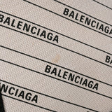 BALENCIAGA バレンシアガ ネイビーカバス XS 白/黒 シルバー金具 390346 レディース キャンバス ハンドバッグ ABランク 中古 銀蔵