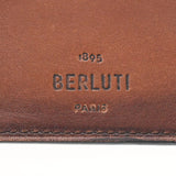 BERLUTI ベルルッティ カリグラフィ マネークリップ ブラウン メンズ レザー 札入れ Bランク 中古 銀蔵