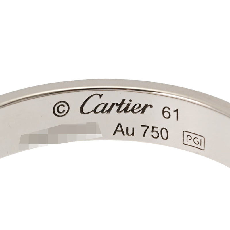 CARTIER カルティエ ミニラブリング #61 20.5号 20.5号 メンズ K18ホワイトゴールド リング・指輪 Aランク 中古 銀蔵
